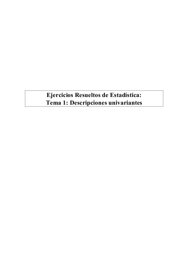 EJERCICIOS RESUELTOS DE MECANICA ESTADISTICA ejercicios resueltos de mecanica estadistica: