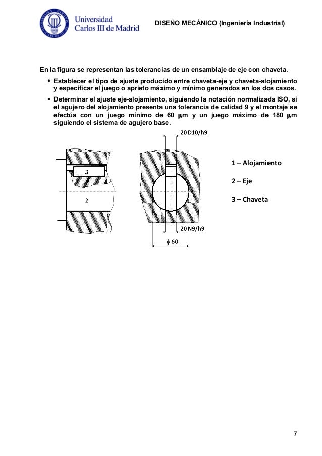 Ejercicios de tolerancias
