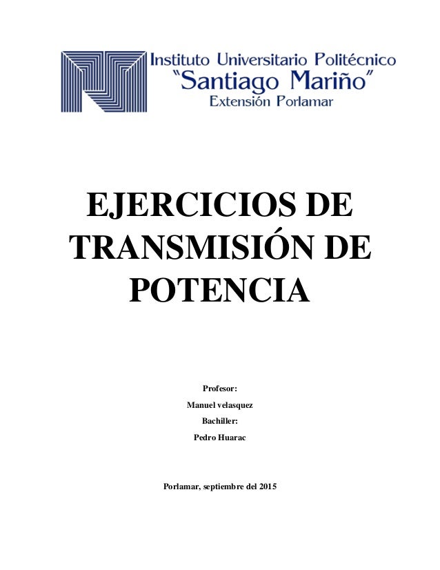 EJERCICIOS DE POTENCIA ejercicios de potencia:
