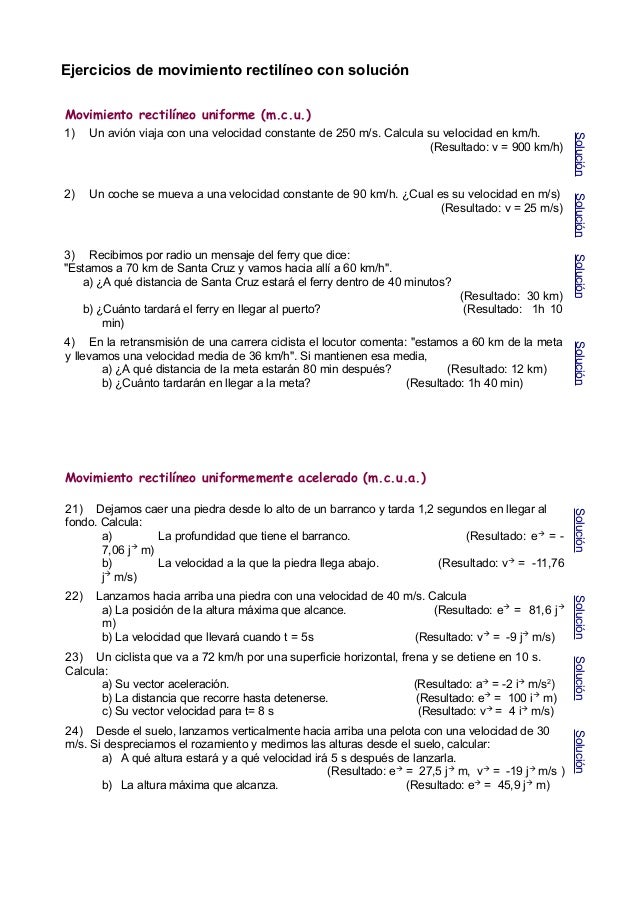 EJERCICIOS CON SOLUCION ejercicios con solucion: