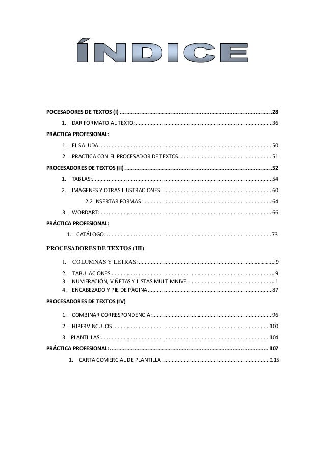 Ejercicios resueltos de word. editex