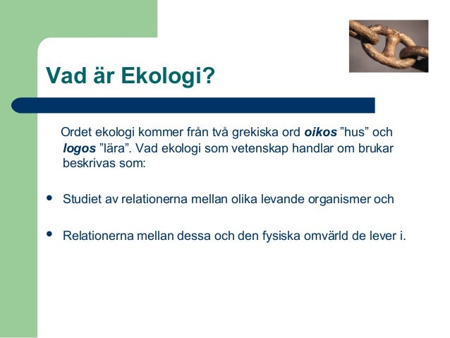 Ekologi