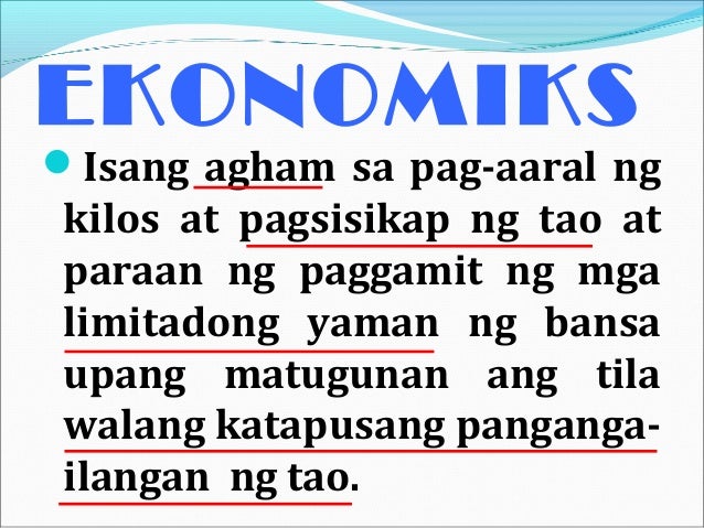 Ano Ang Kahulugan Ng Ekonomiya Sa Araling Panlipunan - www.vrogue.co
