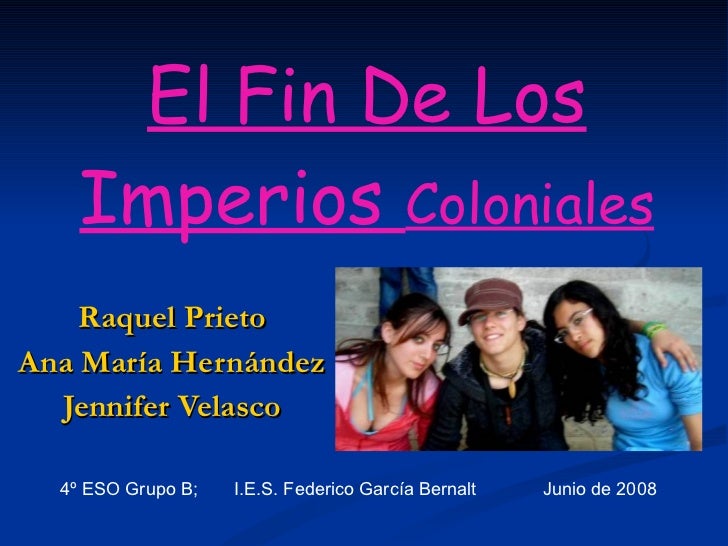 IMPERIOS COLONIAL imperios colonial: