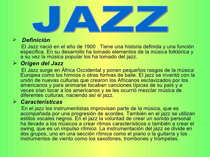 El jazz