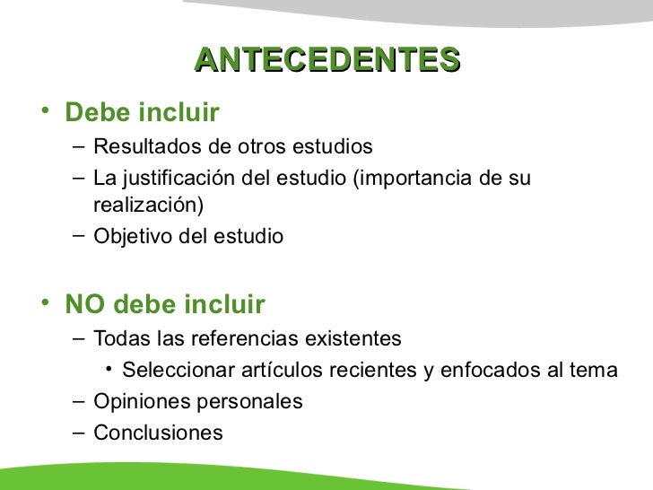 Resultado de imagen para antecedentes del proyecto de investigación