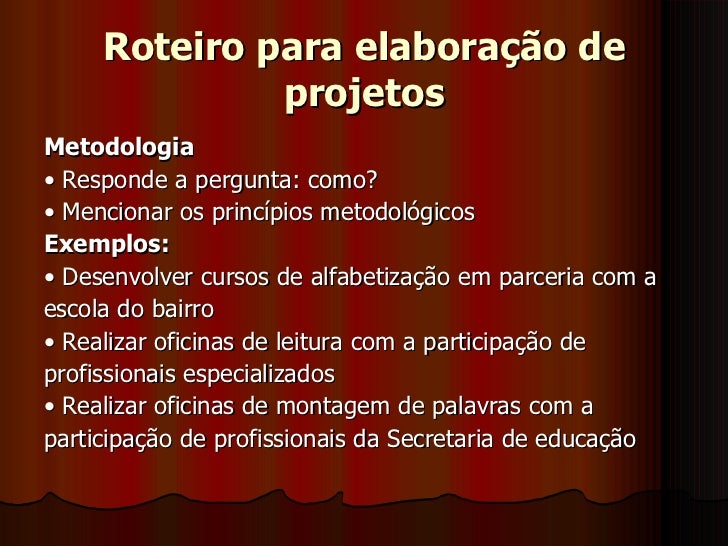 Curso de elaboracao de projetos sociais