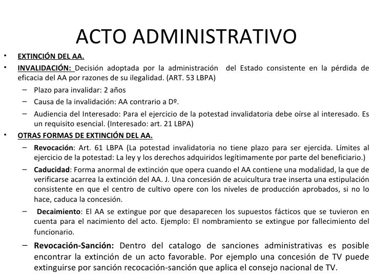 El acto administrativo