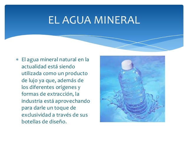 El agua mineral. nora graciela modolo El agua mineral. nora graciela modolo