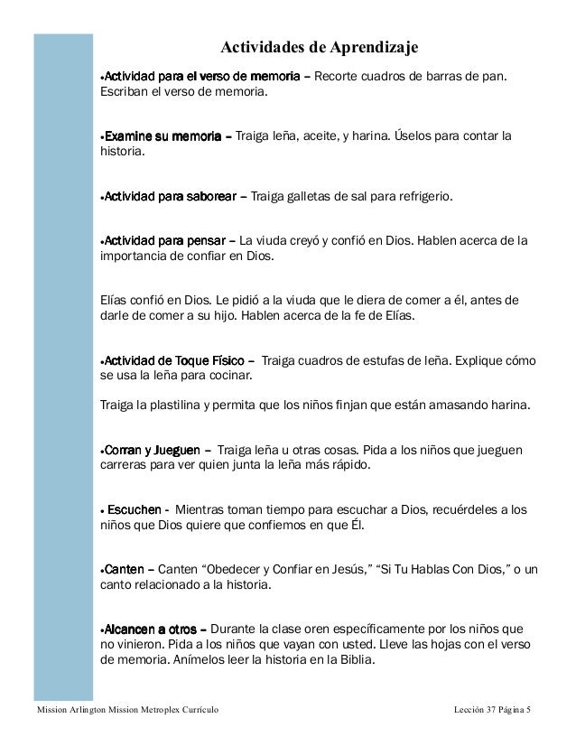 Leccion Elías y la viuda