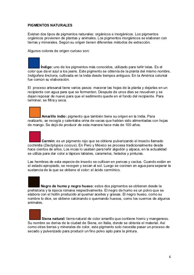 Clasificacion De Los Colorantes Segun Su Origen Clasificacion De Los Colorantes Segun Su Origen