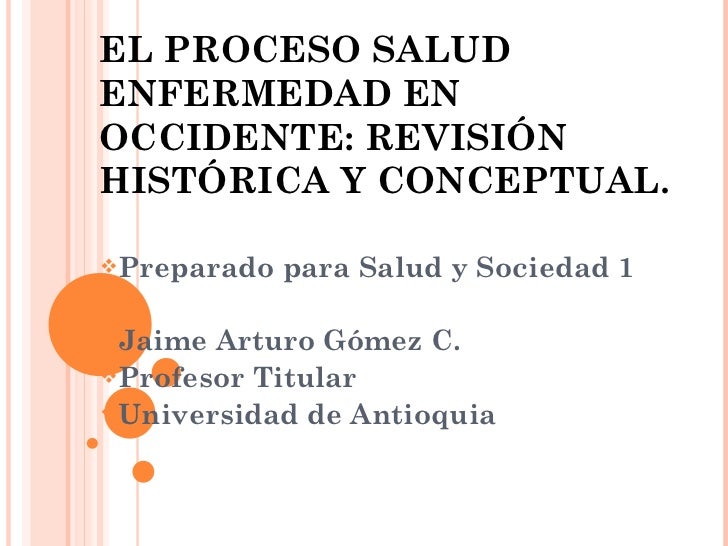 EL CONCEPTO DE ENFERMEDAD el concepto de enfermedad: