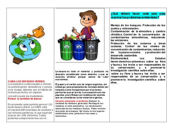 Folletos del cuidado del medio ambiente - Imagui Folletos del cuidado del medio ambiente - Imagui