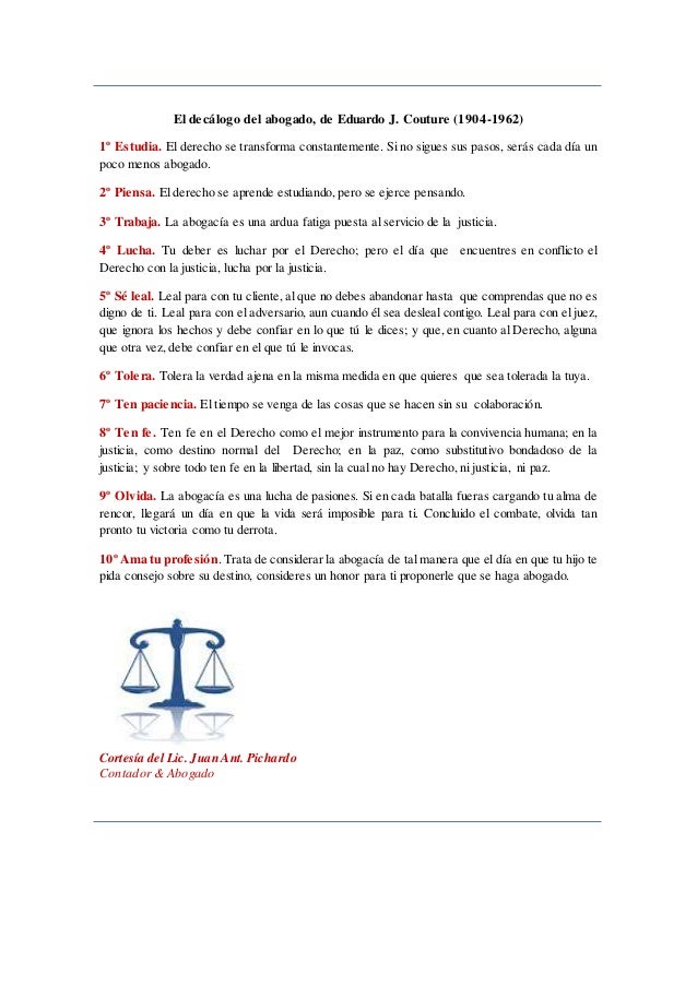 El Decálogo del Abogado El Decálogo del Abogado