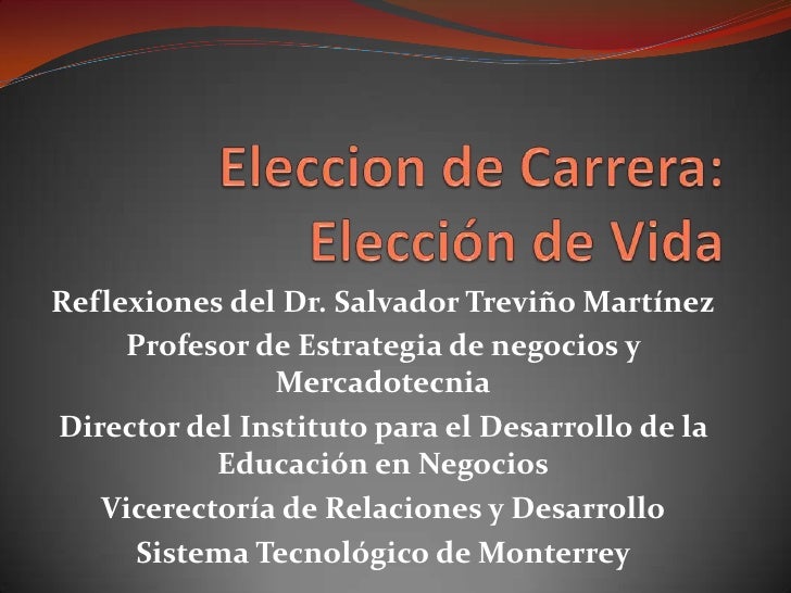 ELECCION CARRERA eleccion carrera: