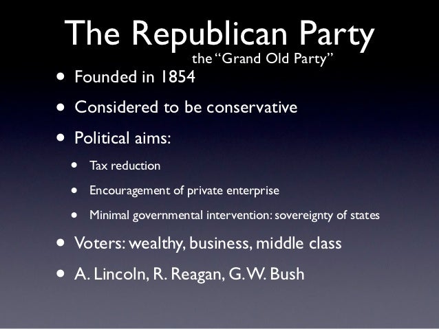 why was the republican party started