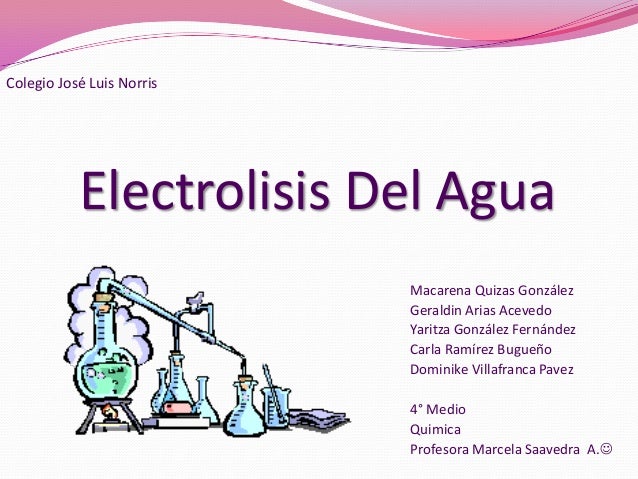 Electrolisis del agua