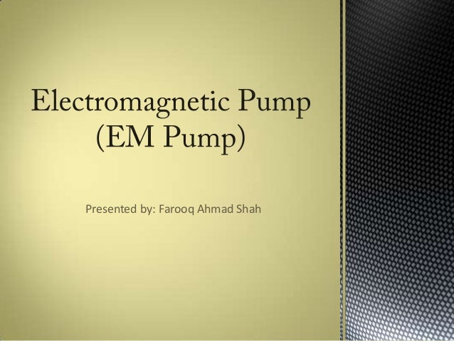 Electromagnetic pump