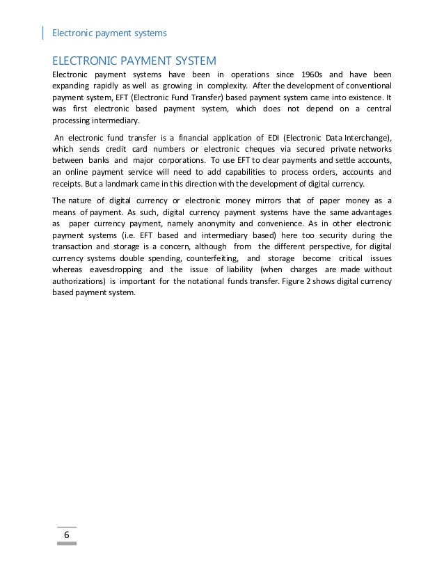 Thesis e payment system