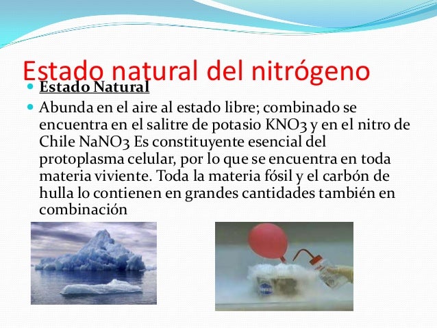 Elemento del nitrógeno
