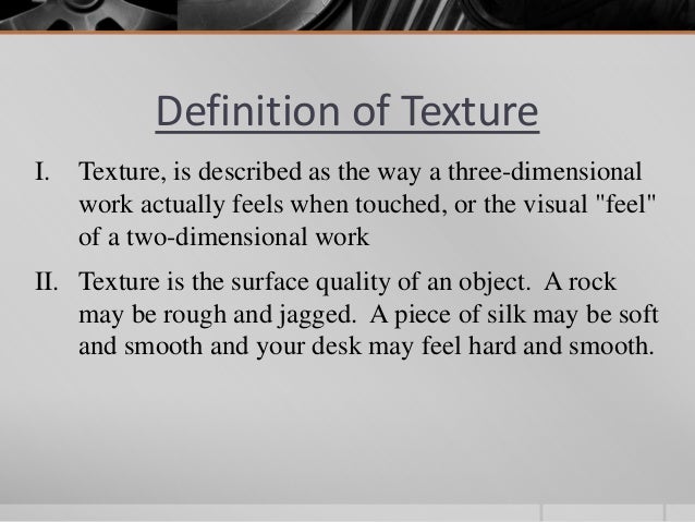Define Elements Of Design : Element of design texture