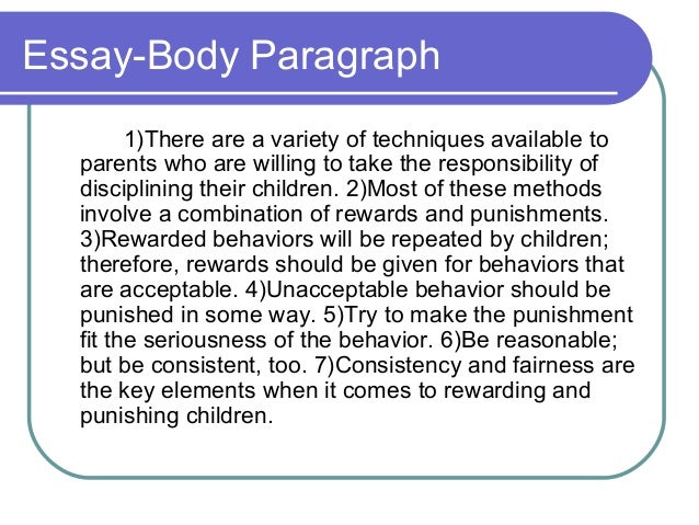 Essay on responsibility of parents