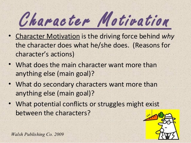 Character Motivation Anchor Chart