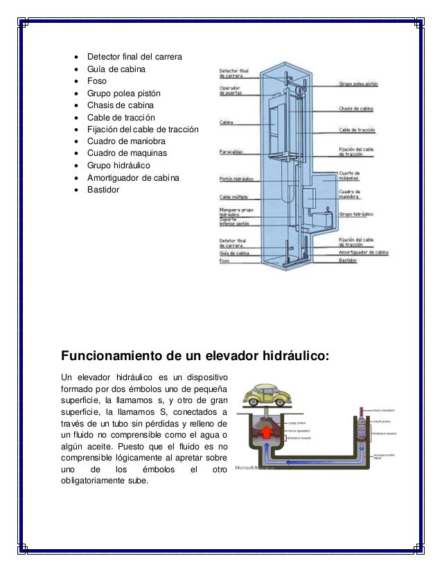 Elevadores hidraulicos