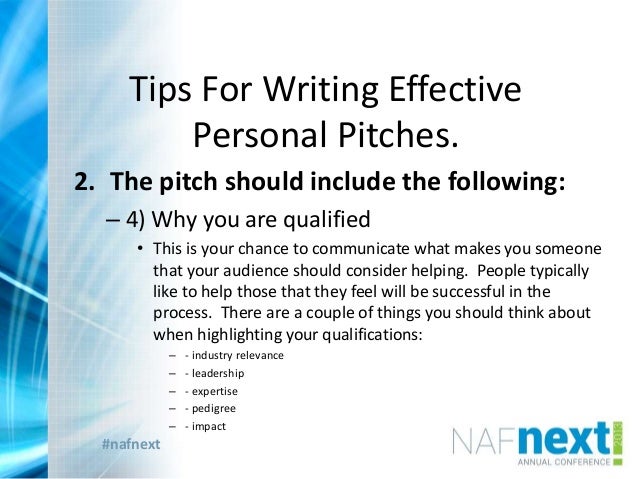 30 second pitch examples