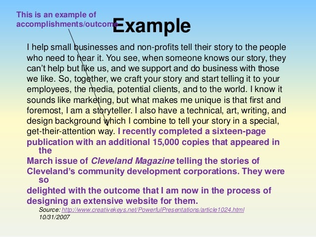 elevator pitch templates