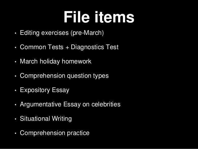 Four types of essay: expository, persuasive, analytical