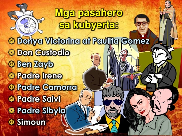 bapor tabo el filibusterismo El filibusterismo kabanata 1 – sa ibabaw ng kubyerta naglalayag sa ilog pasig ang bapor tabo isang umaga ng disyembre patungo ito sa laguna at lulan sa ibabaw ng kubyerta sina don custodio, ben zayb, donya victorina, kapitan heneral, padre irene, padre salvi, at simoun. bapor tabo el filibusterismo El filibusterismo kabanata 1 – sa ibabaw ng kubyerta naglalayag sa ilog pasig ang bapor tabo isang umaga ng disyembre patungo ito sa laguna at lulan sa ibabaw ng kubyerta sina don custodio, ben zayb, donya victorina, kapitan heneral, padre irene, padre salvi, at simoun.