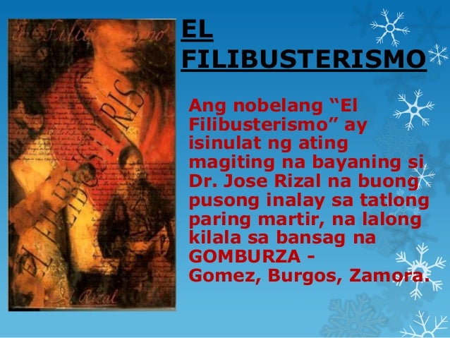 El filibusterismo report