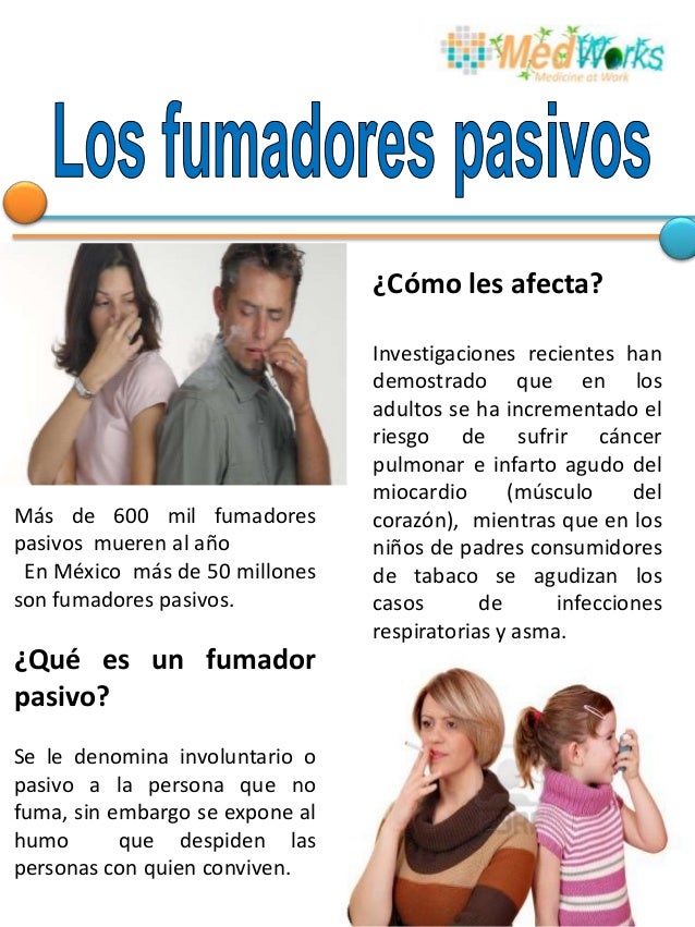 Que es un fumador activo y pasivo