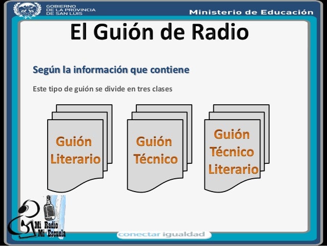 El guion de radio