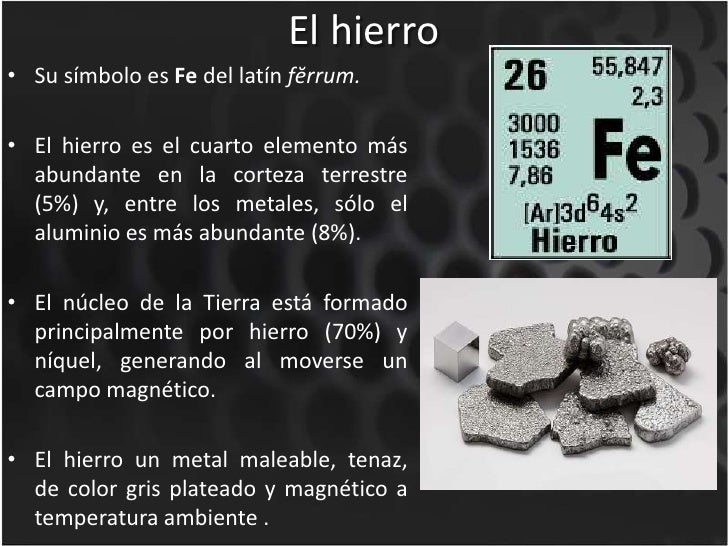 El hierro y sus aleaciones