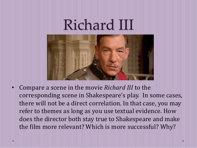 King richard iii essay topics