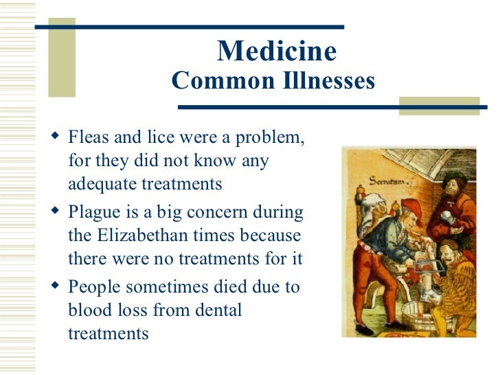 Common Disease In Elizabethan England