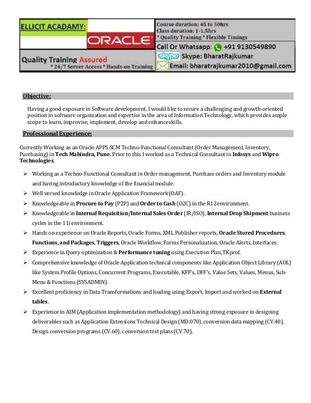software trainer resumes
