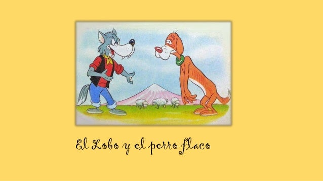 El lobo y el perro flaco
