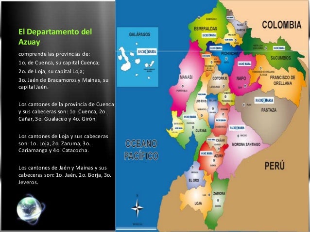 ECUADOR Y CAPITALES ecuador y capitales: