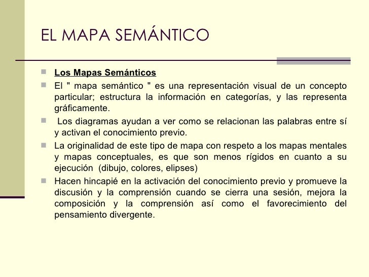El mapa semantico cifo