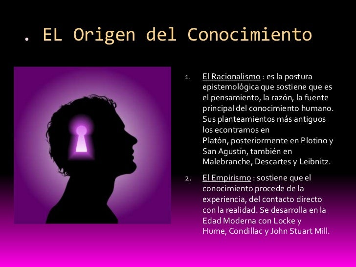El Origen Del Conocimiento