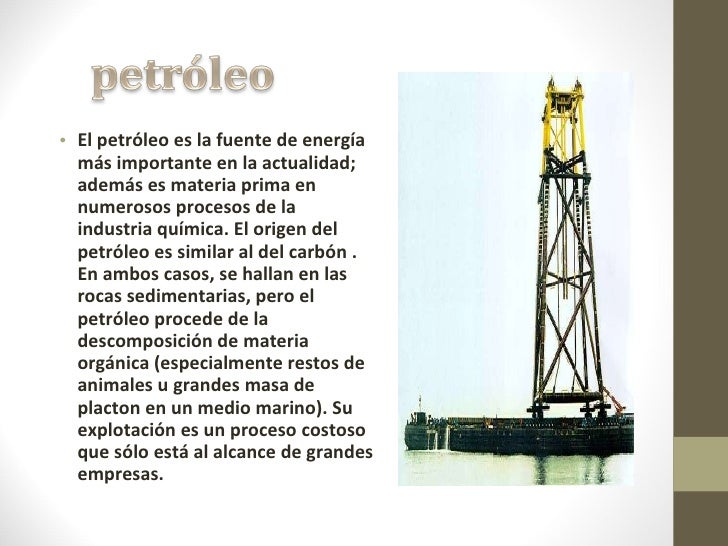 El petroleo y sus derivados