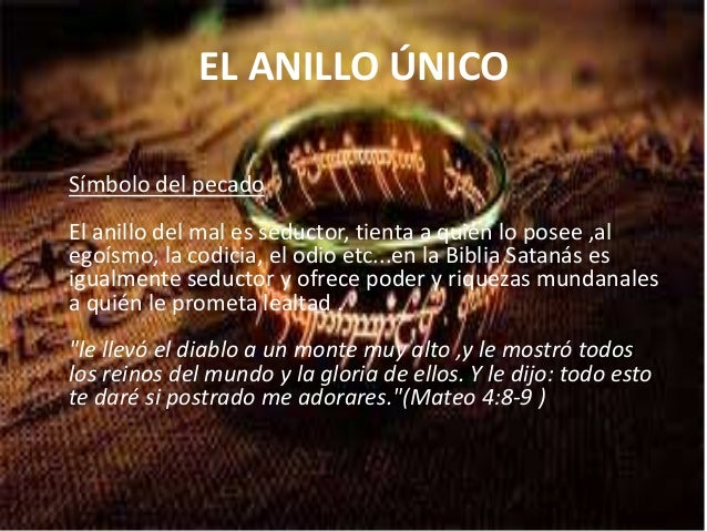 Que Pone En El Anillo Del Señor De Los Anillos
