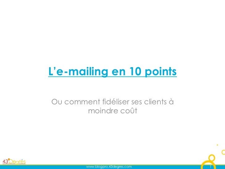 comment construire un emailing
