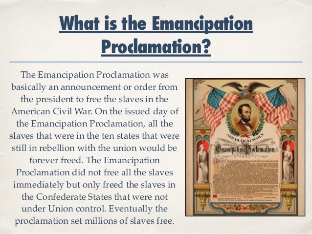 the emancipation proclamation the emancipation proclamation