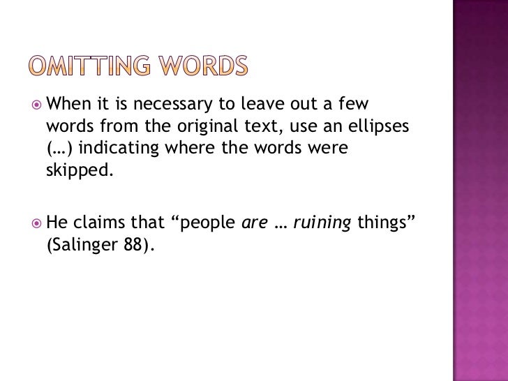 embedded quotation
