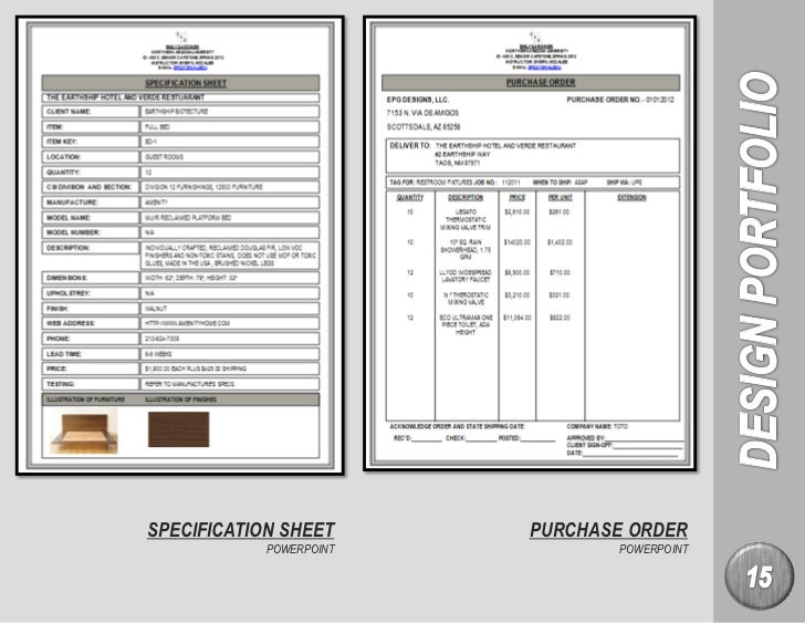 Interior Design Purchase Order Template Interior Design Purchase Order Template