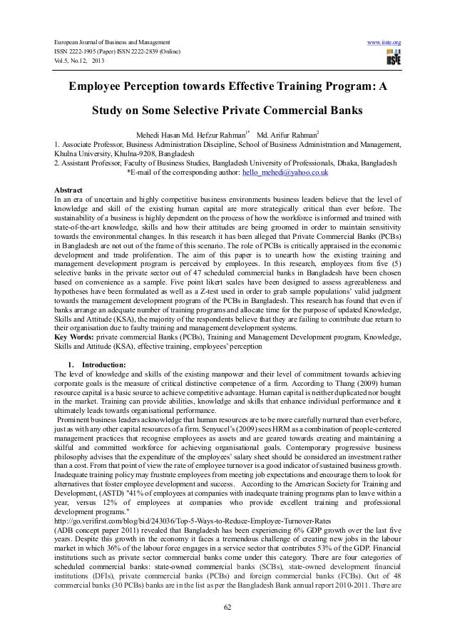 employee perception on training thesis employee perception on training thesis